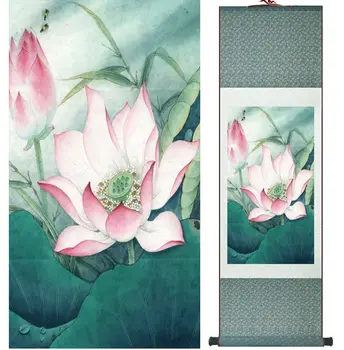 Lotus krāsošana Ūdens lilija glezniecības Ķīnas mazgāt glezniecības mājas apdare apgleznošana Ķīniešu tradicionālās mākslas panting Nr. 32414