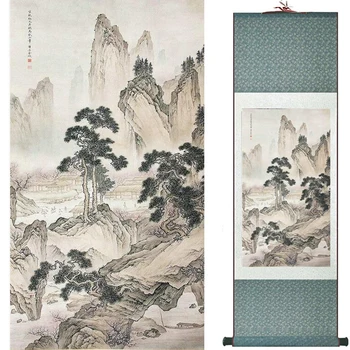 ainavu mākslas glezniecības Super kvalitātes tradicionālās Ķīniešu Mākslas Glezniecības Mājas Biroja Apdare 19121148